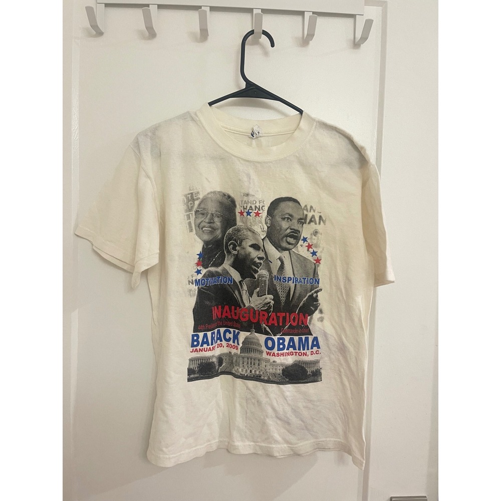 Vintage Obama Inauguration‎ 2009 Democratic TShirt Political